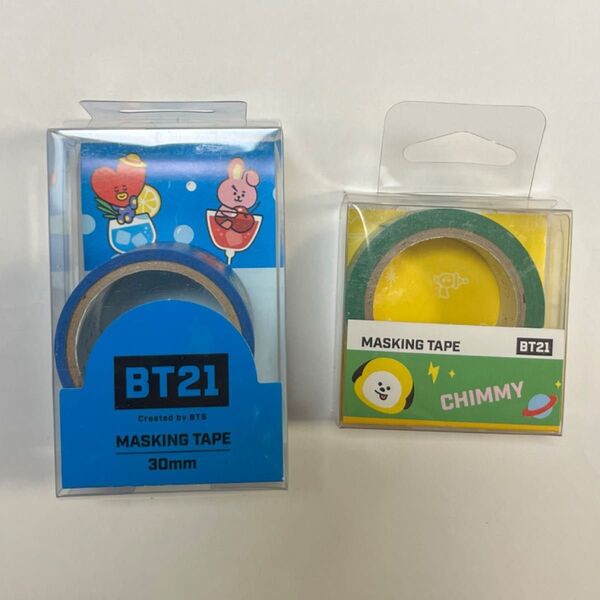 【30mm】BT21 Masking Tape 30m 公式グッズ マスキングテープ 2種類 BTS