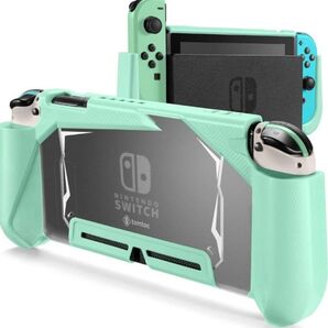 Nintendo Switch グリップカバー ドック 対応 ミントグリーン 任天堂 ニンテンドースイッチ
