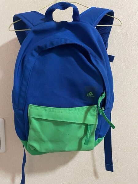 adidas アディダス ブルー×グリーン リュック キッズ