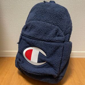 チャンピオン バックパック リュックサック ボア ネイビー デカロゴ