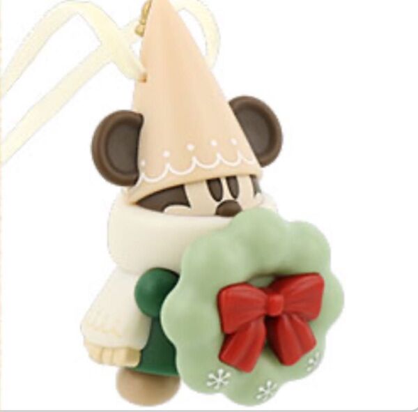 ディズニー クリスマス リルリンリン カプセルトイ ベージュ帽子 みどり 未使用 ※中身のみ