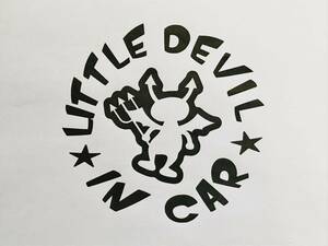 送料無料　LITTLE DEVIL IN CAR　①　小悪魔　インカー　デビル　ベビー　キッズ　車　フロント　リア　カッティング　ステッカー