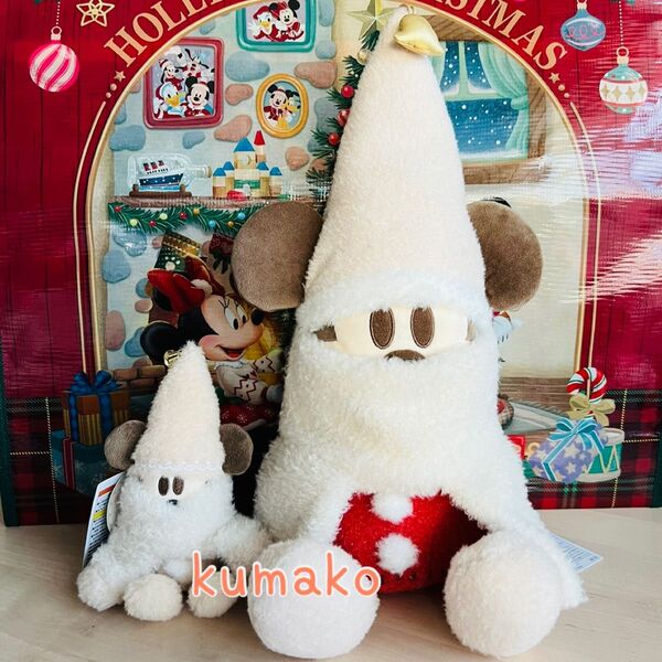 【新品】ぬいぐるみ*ぬいぐるみバッジ*リルリンリン*ディズニー クリスマス 2024*ディズニーリゾート