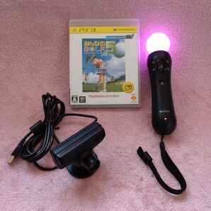 【送料込】PlayStationMove「みんなのGOLF 5」