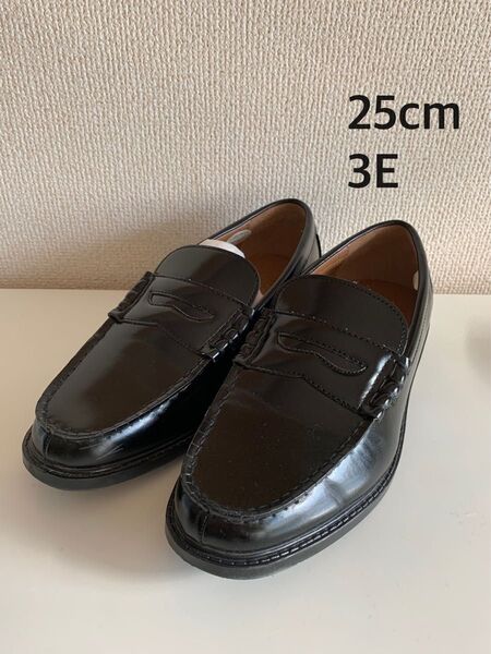 一度のみ着履 M.Calros ローファー 3E 25cm ブラック