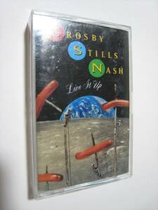 【カセットテープ】 CROSBY, STILLS & NASH / LIVE IT UP US版 クロスビー、スティルス＆ナッシュ