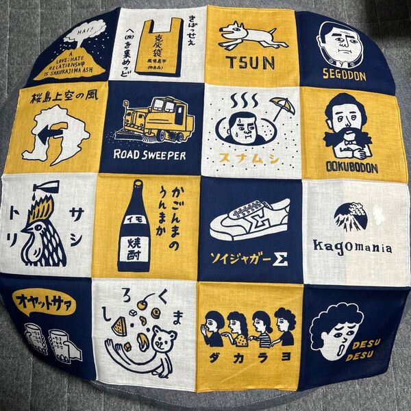 カゴマニア あるあるハンカチ