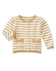  new goods gymboree Gymboree Gold ribbon pocket border cardigan 3 -years old for size 3t (90-95 100)