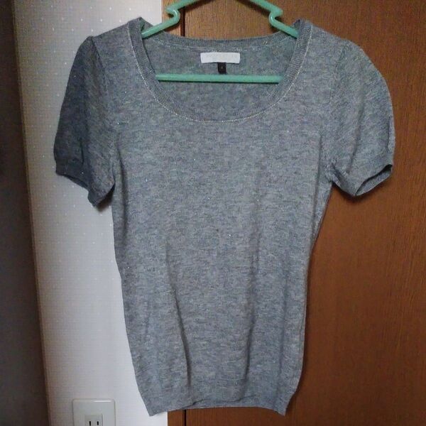 PROPORTION BODY DRESSINGグレー 半袖ニット