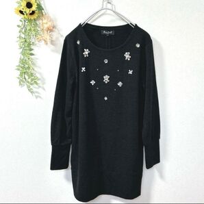 【c1919】【未使用】MALIANI レディース ニット セーター ビジュー