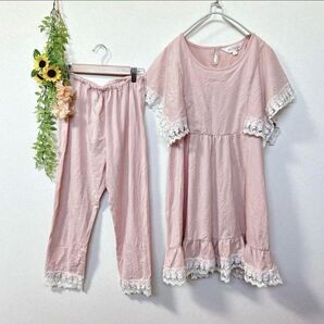 【c1966】Sweet Morning レディース ルームウェア セットアップ パジャマ