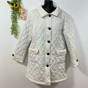 【c2781】tesera キルティングジャケット アイボリー レディース キルティングコート