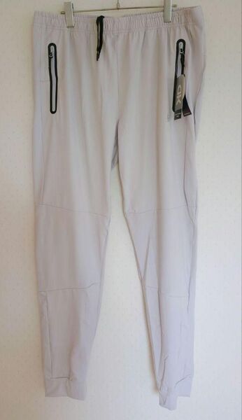 【サイズ3XL】メンズジョガーパンツジッパーポケット付きスウェットパンツ 平置き:丈106 股下76 W46×2cm