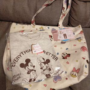 しまむら リトシー 130 ディズニーハッピーバッグ ロンT&トートバッグ