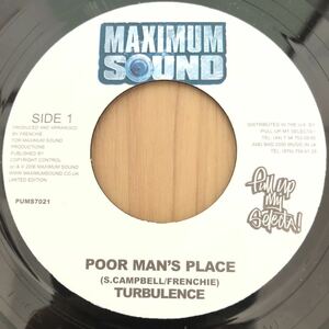 送料無料★レア UK渋いルーツトラック!! Jah Powers Riddim★POOR MAN'S PLACE / TURBULENCE★