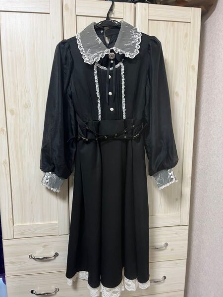 ロジータ ROJITA クロスベルトロングワンピース (ブラック)