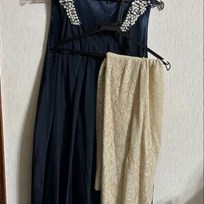 結婚式などのフォーマルドレスとストール