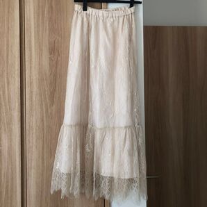 WILL SELECTION ウィルセレクション レーススカート ロング サイズM