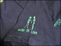 《Bone in Love》Made in USA製アメリカ製ビンテージスカルSEXプリントTシャツスカルセックス四十八手骸骨黒色ブラックボディー90s90年代XL_画像6