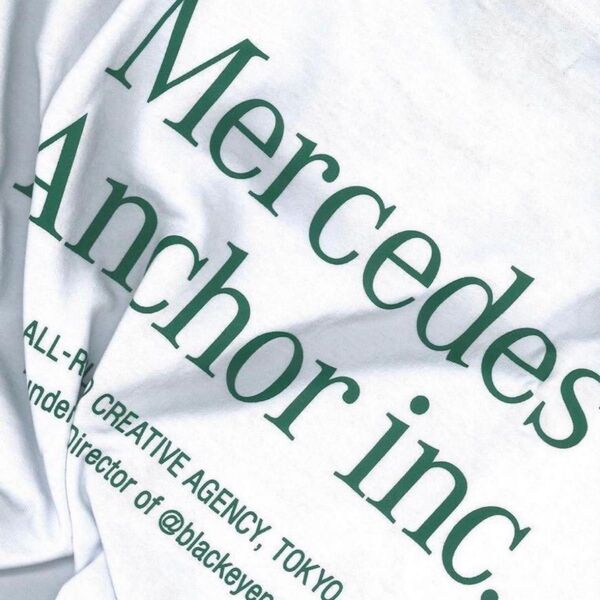 Mercedes Anchor inc. Logo Tee Green緑 ロゴ