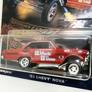 Hotwheelsホットウィール/'63 Chevyシボレー Novaノバ Gasserガッサー 1/64