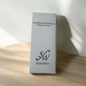 【新品】シロワカ ディープホワイト&リンクルリペア メディケイティッドクリーム 箱付