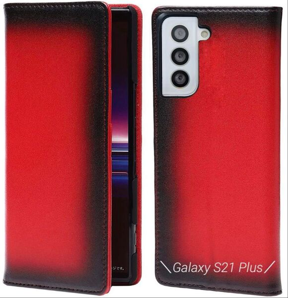 Galaxy S21 Plus フリップケース レッド