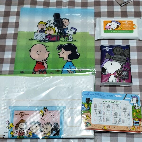スヌーピー ファイル カレンダー ウェットティッシュ バッグ ニッセイ 非売品キャラクター