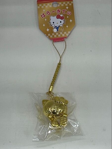 ハローキティ金ピカ根付
