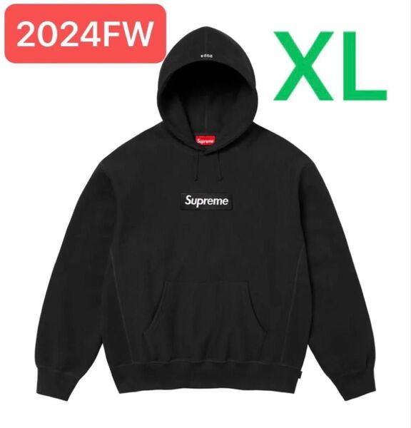 Supreme Box Logo Hooded Sweatshirt 黒XL