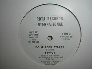 Spyce - Do It Rock Steady 12 INCH