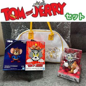 新品 トムとジェリー フィギュア エナメルボストンバッグ