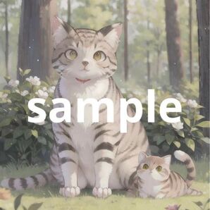 AI 猫ポスター18 A4サイズ