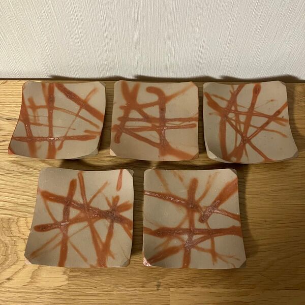 備前焼 銘々皿 菓子皿 5枚セット