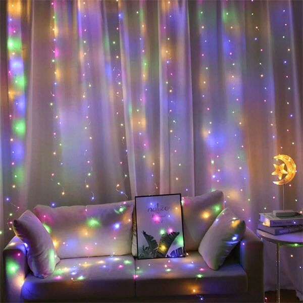 イルミネーションカーテンライト カラフル LED イルミネーション カーテン