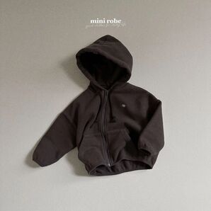 minirobe 韓国 パーカー 男の子 裏起毛 秋冬 10-18m