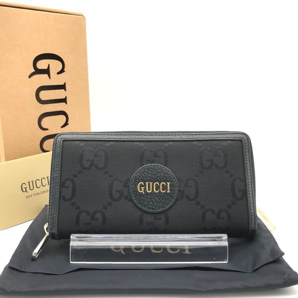 正規品 未使用 グッチ財布 Gucci Off The Grid キャンバス グッチラウンドファスナー GUCCI