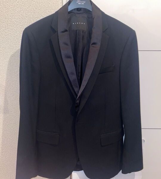 SISLEY シスレー テーラードジャケット 黒 シングルメンズジャケット ブラック 2way