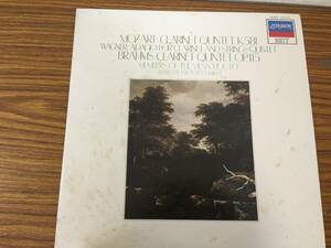 即決 モーツァルト・クラリネット五重奏曲・イ長調・ワグナー・ブラームス・他・3123・LP盤　