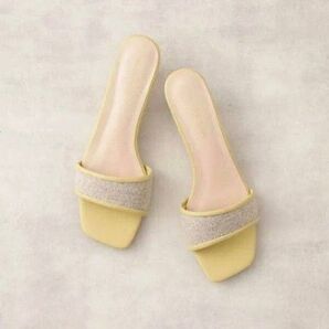 NATURAL BEAUTY BASICナチュラルビューティーベーシック アシメベルトキトゥンミュール ミュール イ Sサイズ