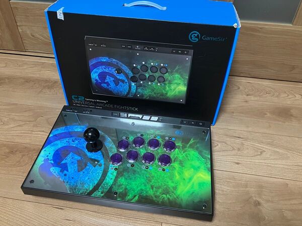 【極美品】GameSir C2 アケコン 【GamerFingerボタン換装済】