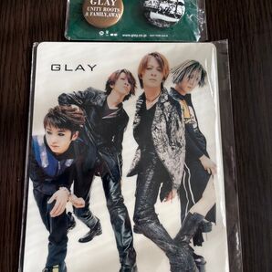 GLAY下敷き缶バッジ