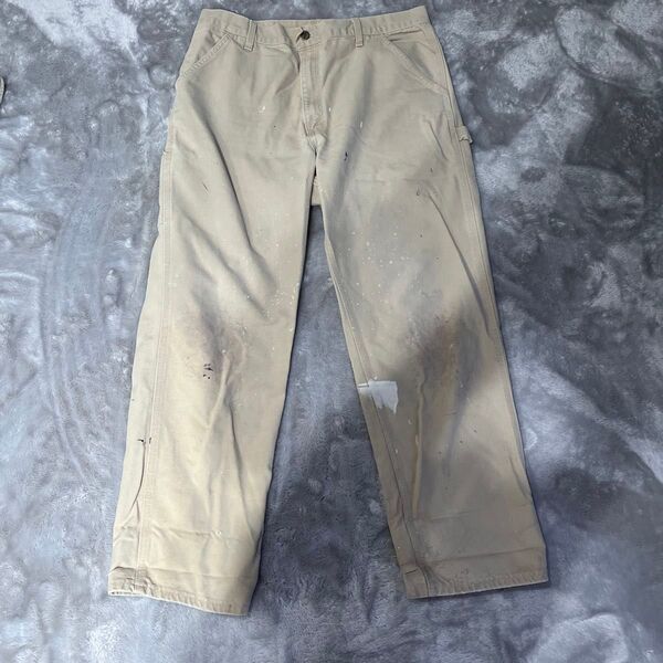 carhartt ワークパンツ ベージュ 38×32 古着