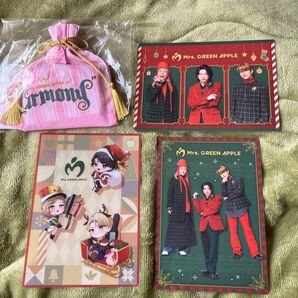 Mrs. GREEN APPLE ローソンコラボ ビジュアルシート&Harmony紅茶巾着