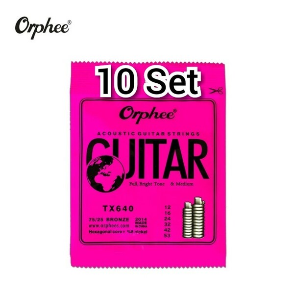 Orphee アコースティック弦 12-53 10セット