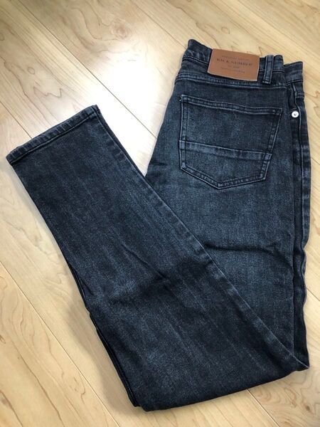 美品 メンズ デニム ブラックデニム BACK NUMBER
