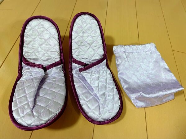 トラベル用スリッパ 旅行 携帯用 コンパクト 収納 美品