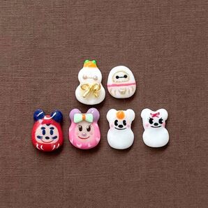 ネイルパーツ キャラクターデコパーツ 正月パーツ ネズミパーツ 振袖 成人式
