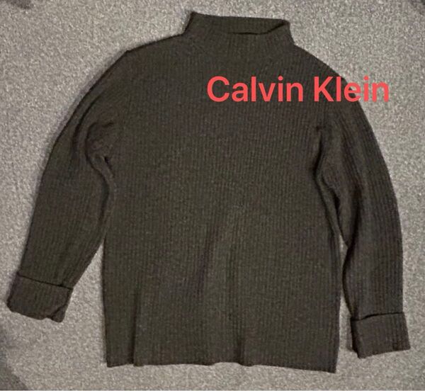 美品 カルバンクライン ニット セーター トップス L 羊毛