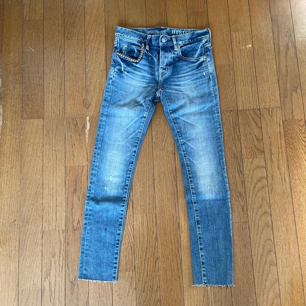 HYSTERIC GLAMOUR ヒステリックグラマー スタッズ スキニーデニム 0141AP16